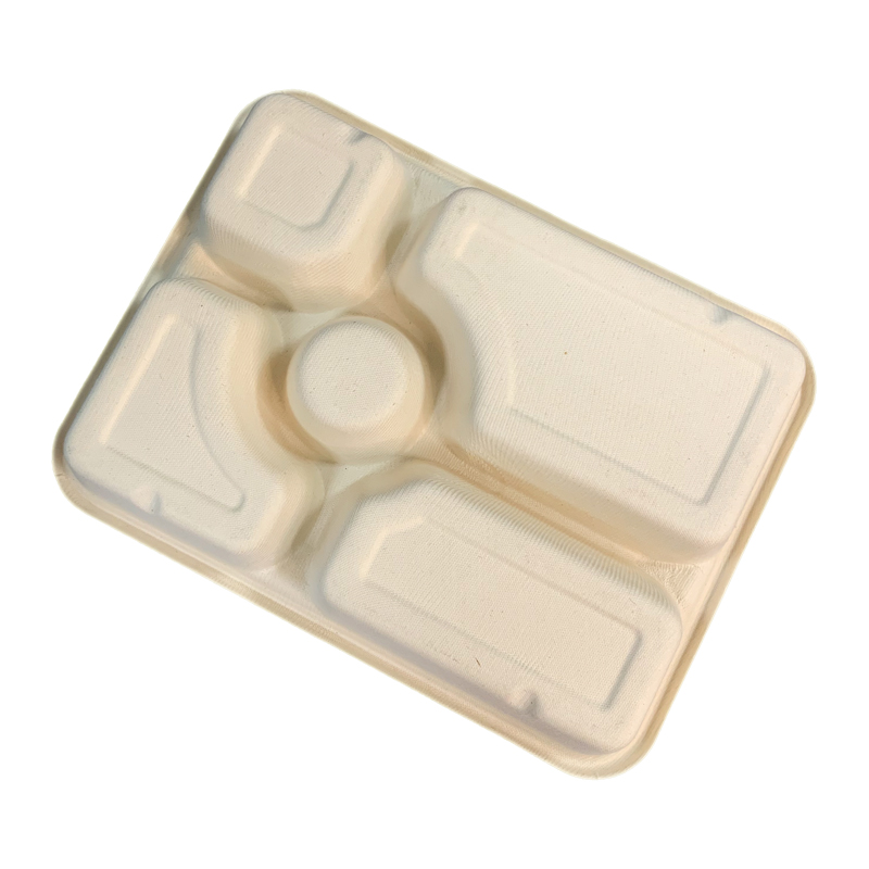 Compostable Biodegradable Bagasse Takeaway Tray